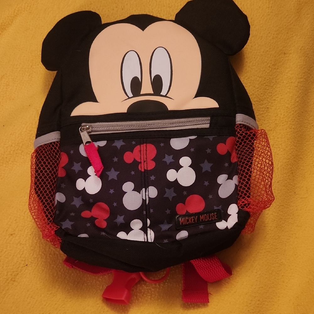 Disney Mickey Mouse Backpack w/ baby tether to keep your child close in a crowd